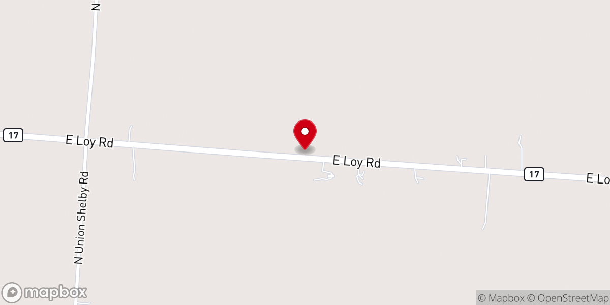 Map showing location of Bethel United Methodist Church
