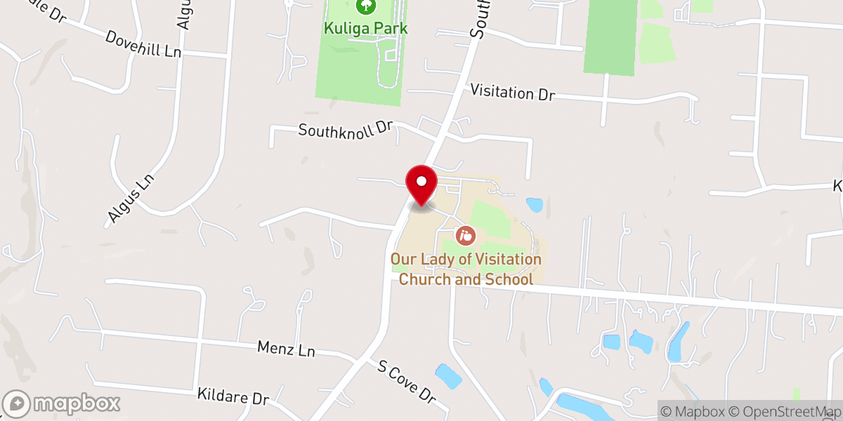 Map showing location of Rectory Visitation