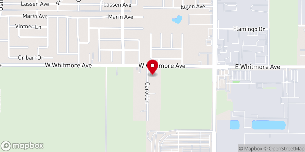 Map showing location of Whitmore Church of Christ