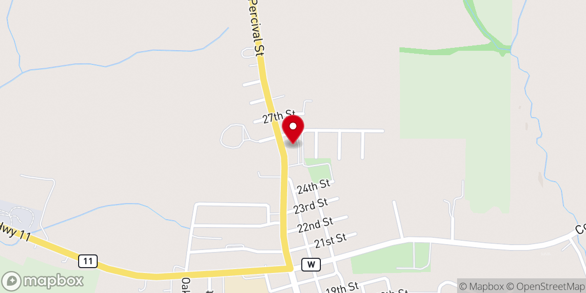 Map showing location of St. Francis De Sales Catholic Church