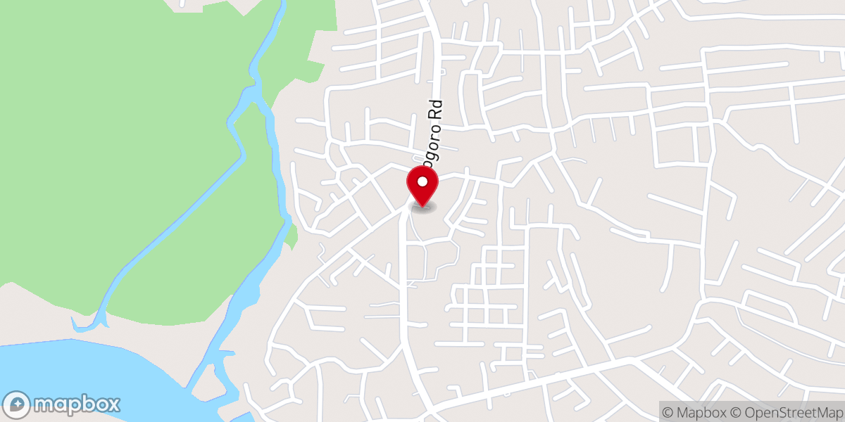 Map showing location of ST. Helen catholic church ogbogoro