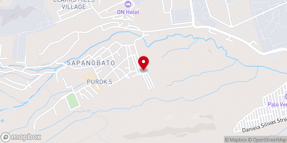 Map showing location of Virgen Milagrosa De Medalla, Miller Estate, Sapang Bato, Angeles City, Pampanga (Roman Catholic Archdiocese of San Fernando)