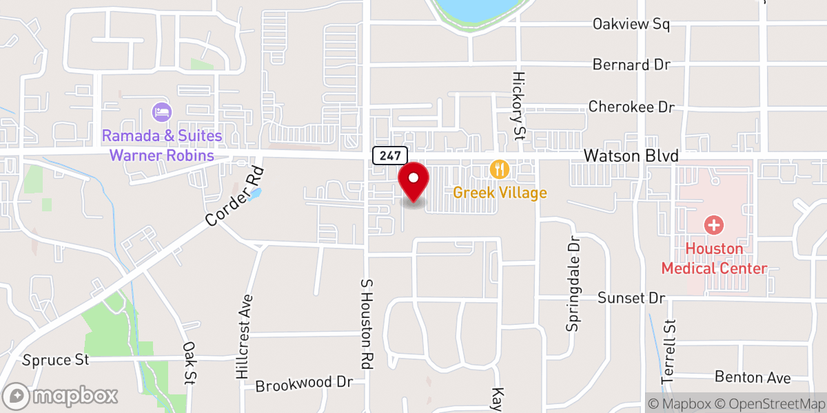 Map showing location of Abundant Grace Church