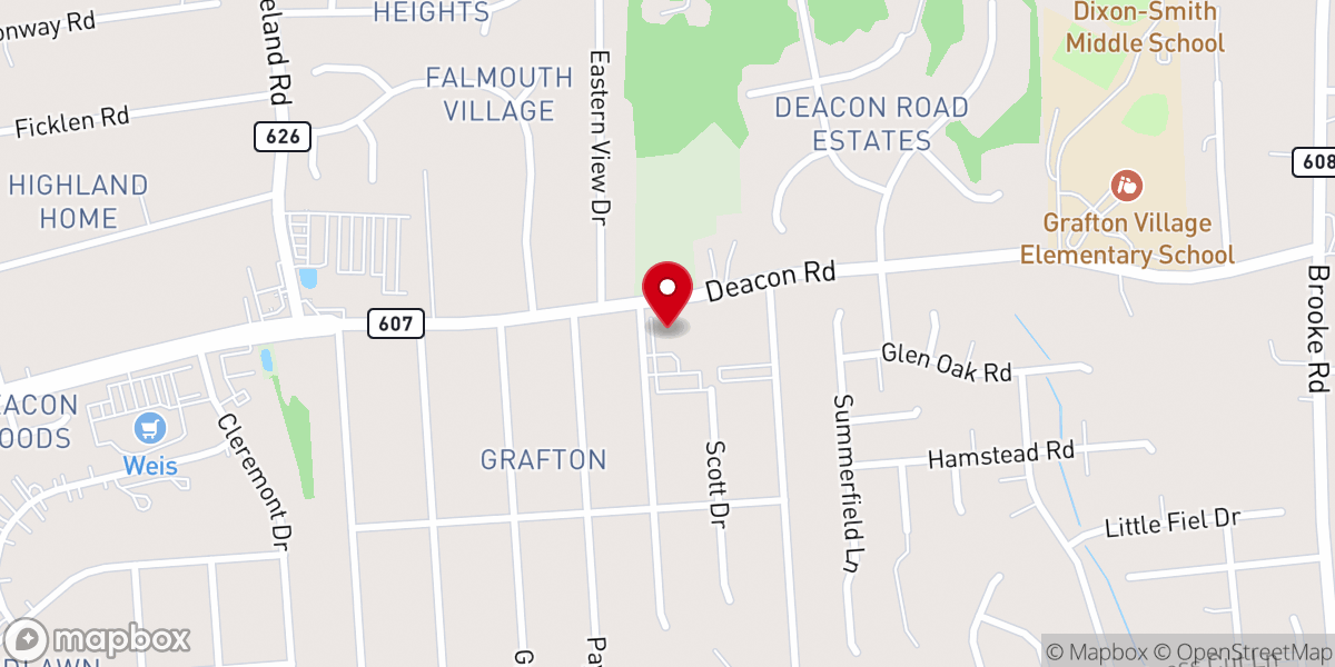 Map showing location of Vision Community Church