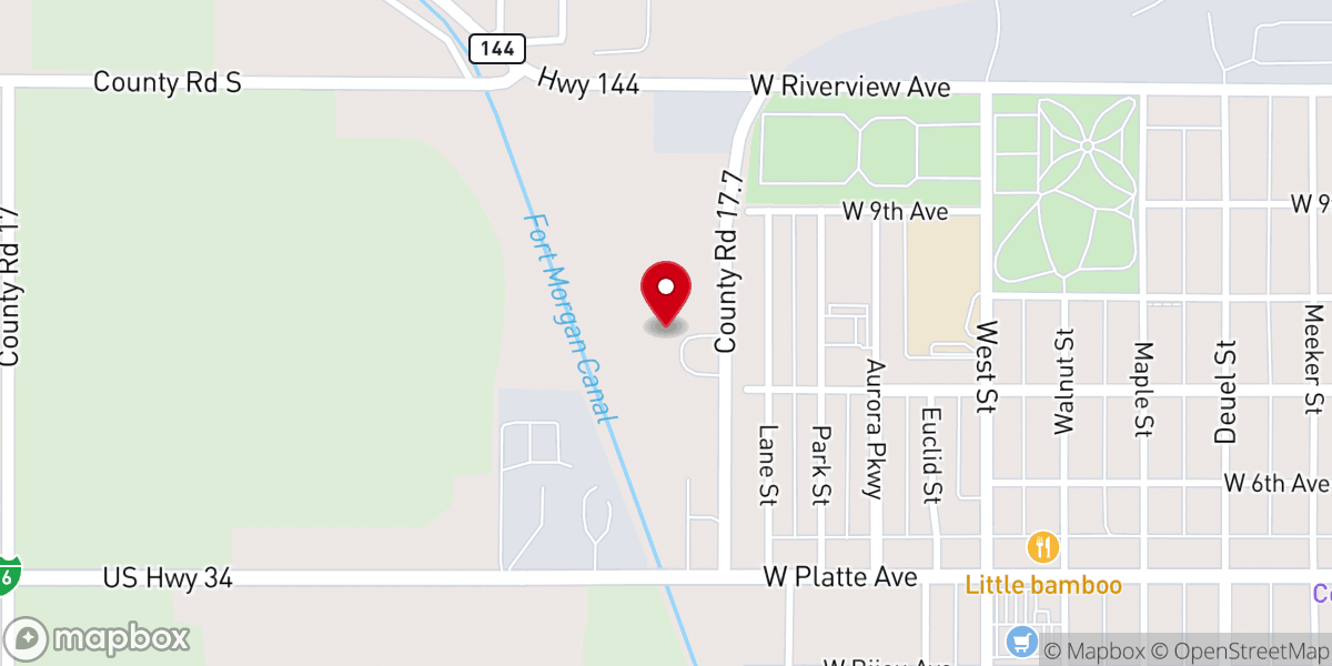 Map showing location of Trinity Lutheran Church