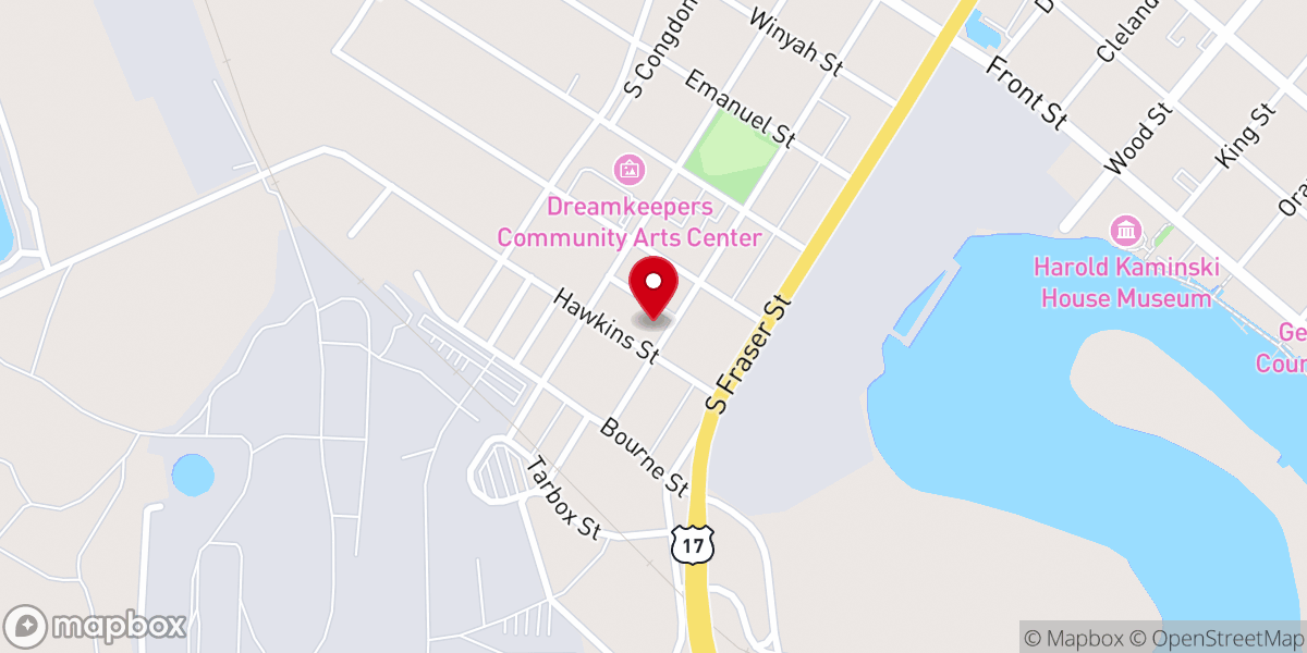 Map showing location of Greater Bibleway Church Of Georgetown