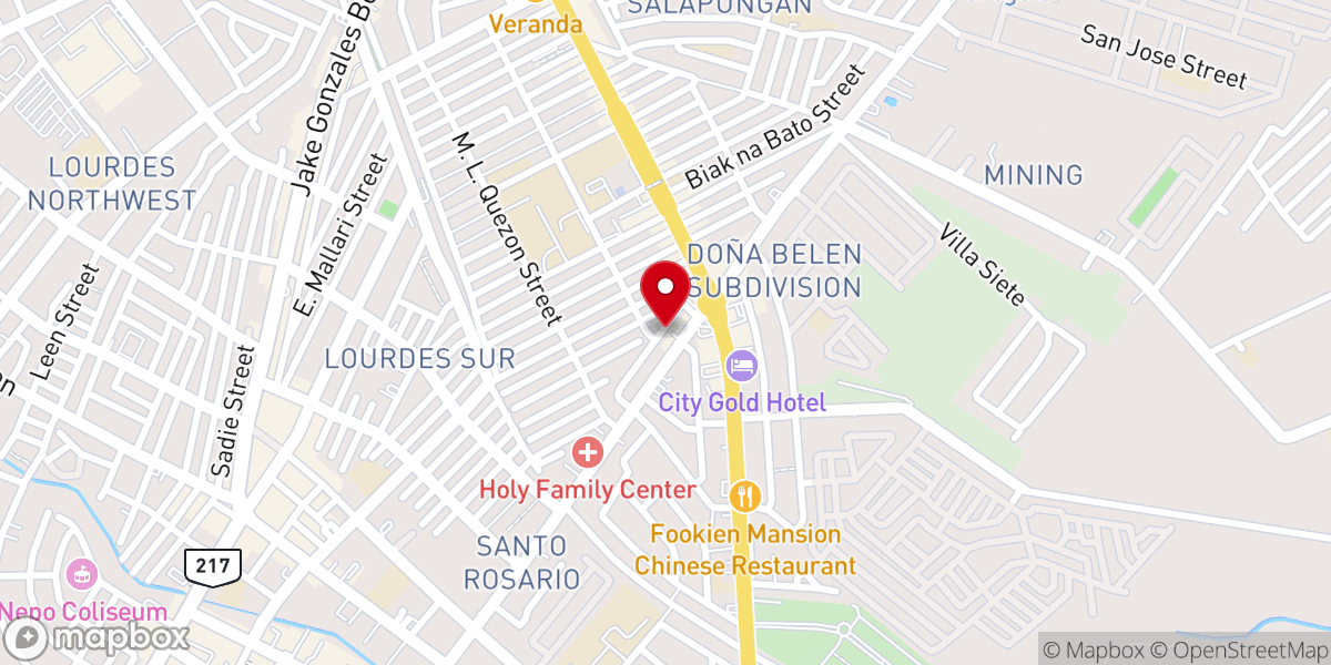 Map showing location of Church Of God World Mission Philippines- Angeles City
