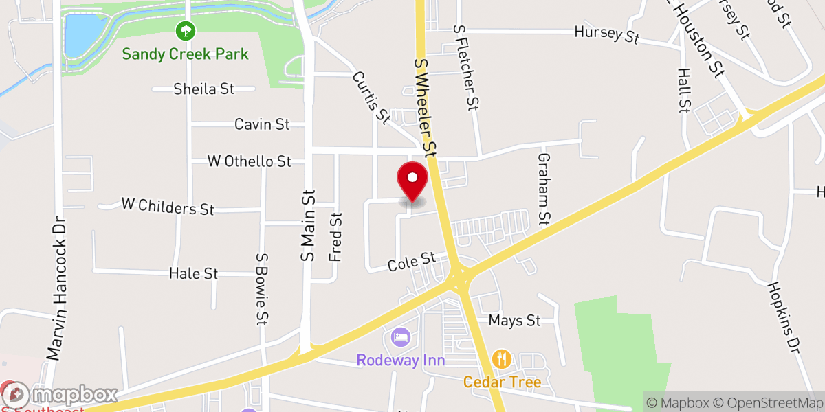 Map showing location of Jesus Christ Holy Tabernacle