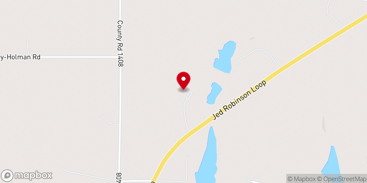 Map showing location of Fellowship Baptist Church