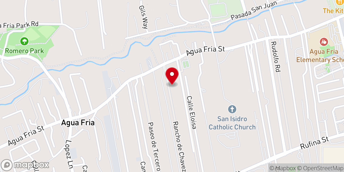 Map showing location of Iglesia Christiana Casa Del Alfarero