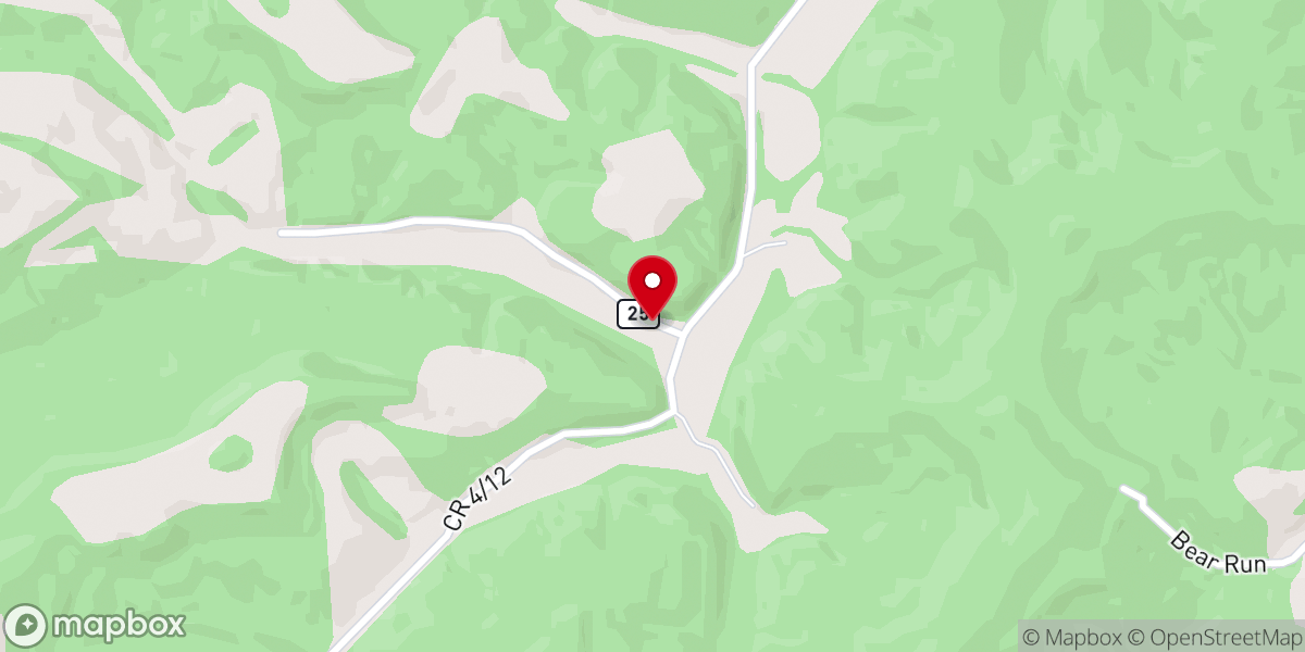 Map showing location of Ebeneezer Baptist Church