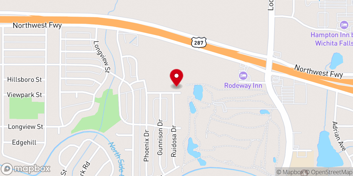 Map showing location of Freedom Baptist Church
