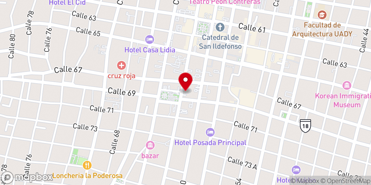 Map showing location of Iglesia Cristiana Casa de Avivamiento