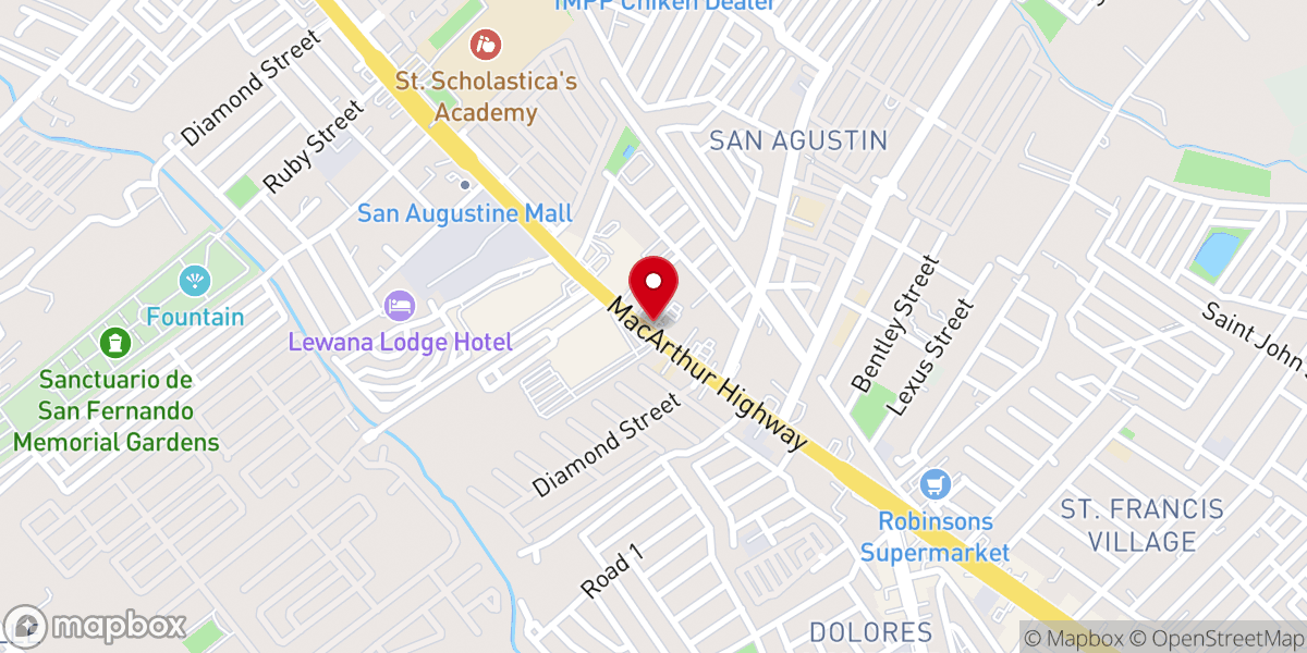 Map showing location of JIL City of San Fernando, Pampanga