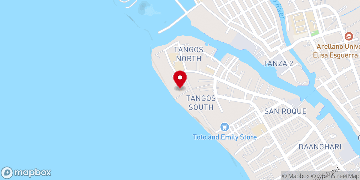 Map showing location of San Rafael Chapel - Tangos Navotas city S.ROLDAN
