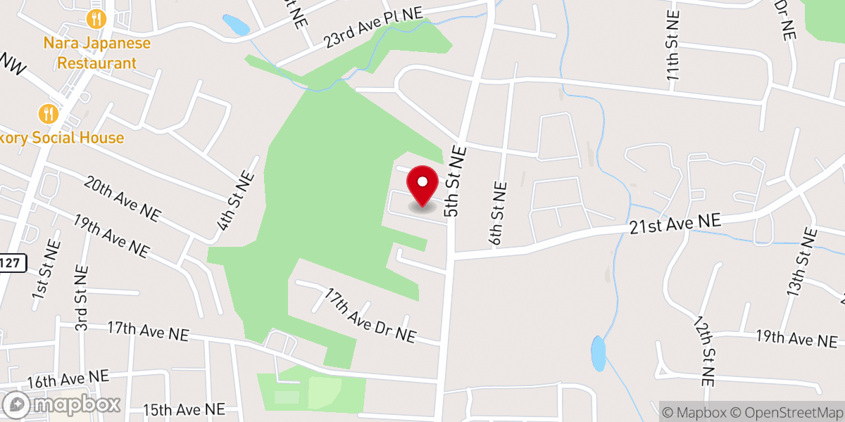Map showing location of Lifepoint Church Hickory