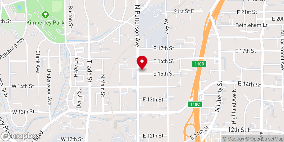 Map showing location of St James AME Church