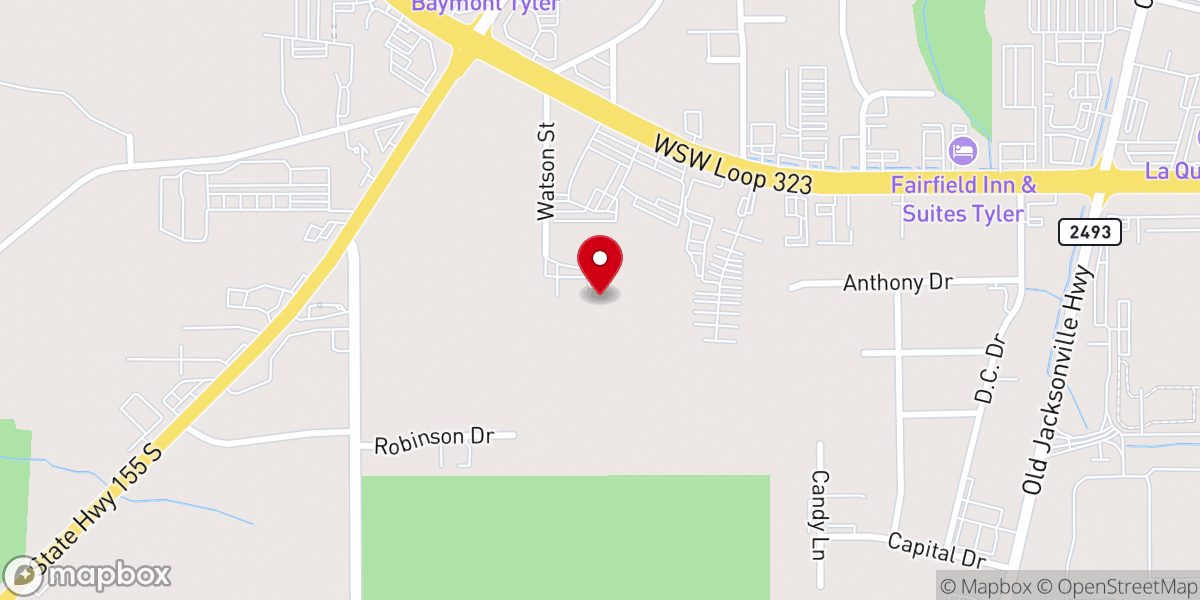 Map showing location of New Covenant Church