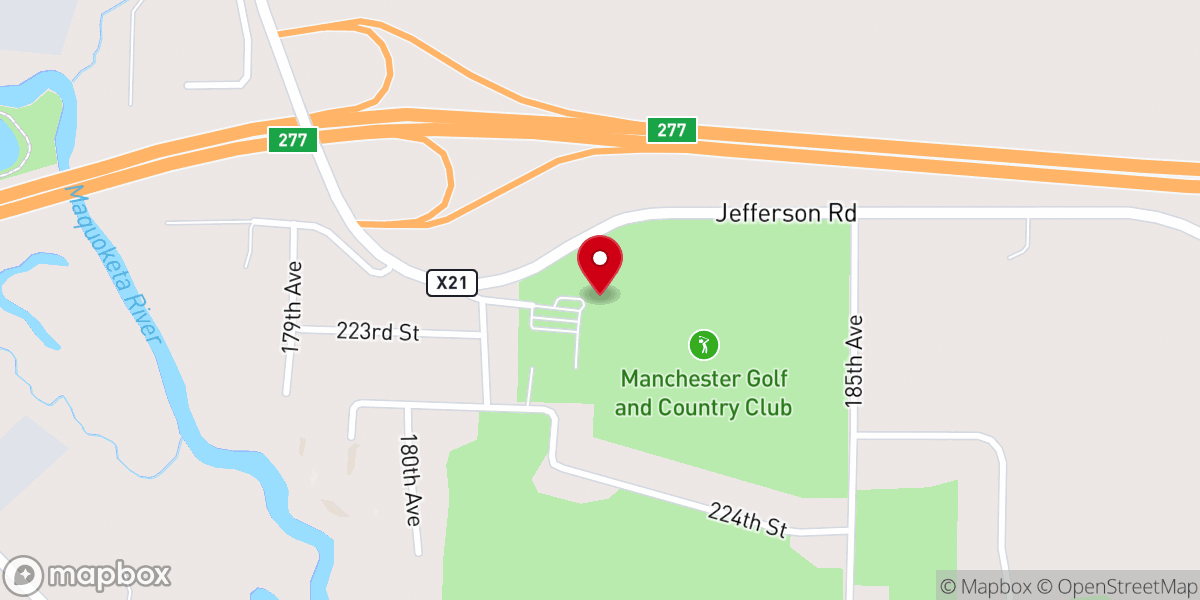 Map showing location of theStone Church
