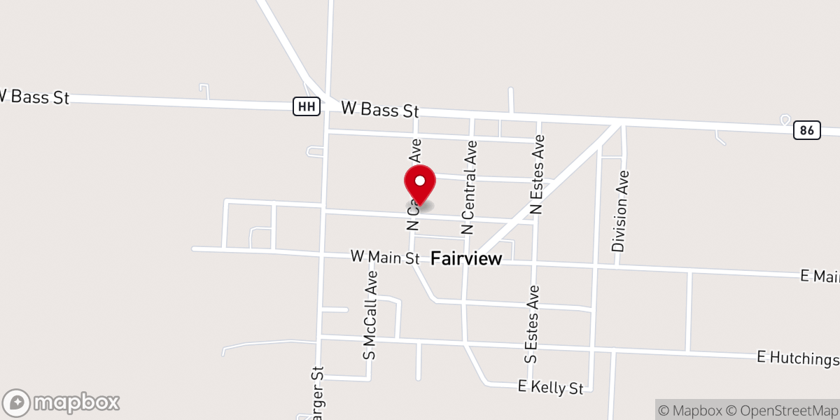 Map showing location of In Christ Alone Baptist Church