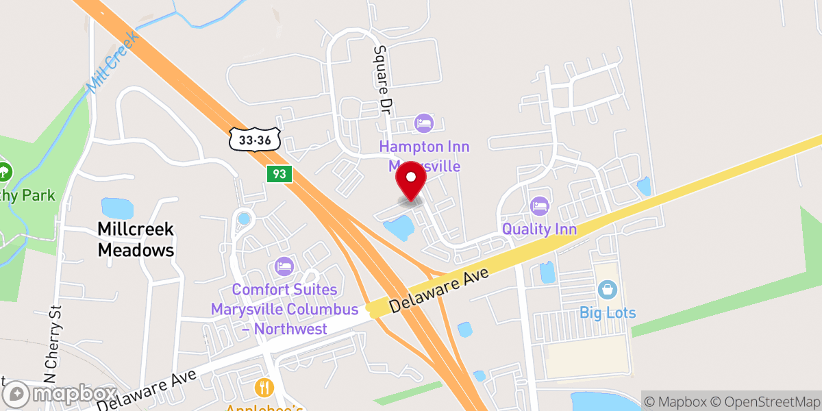 Map showing location of Shiloh Friends Church