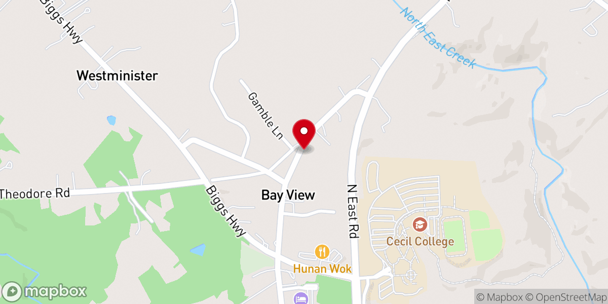 Map showing location of Shelemiah Church