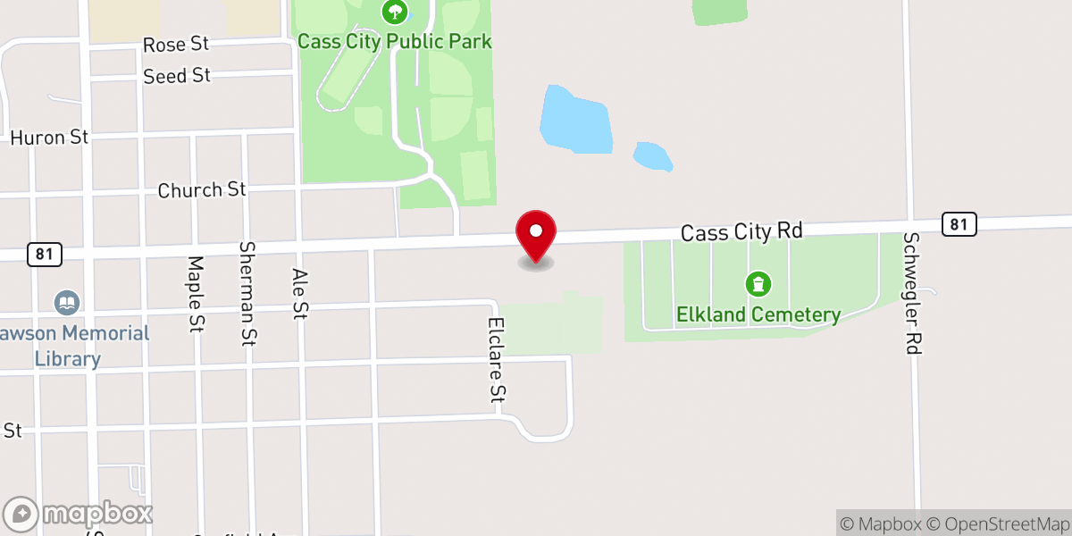 Map showing location of Good Shepherd Lutheran Church