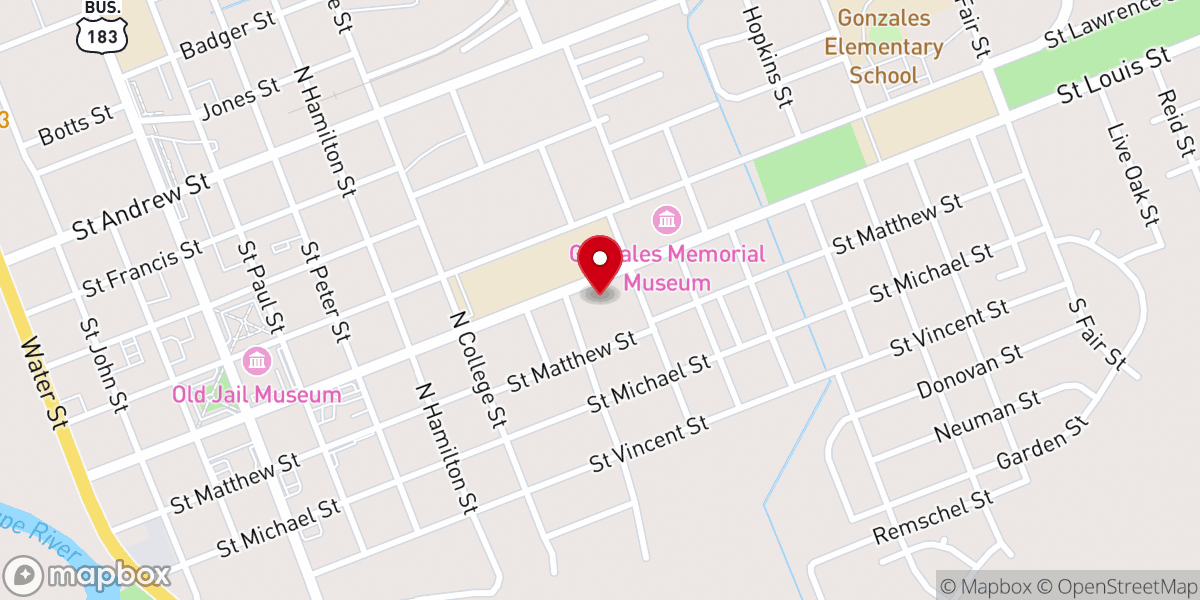 Map showing location of Abiding Word Lutheran Church