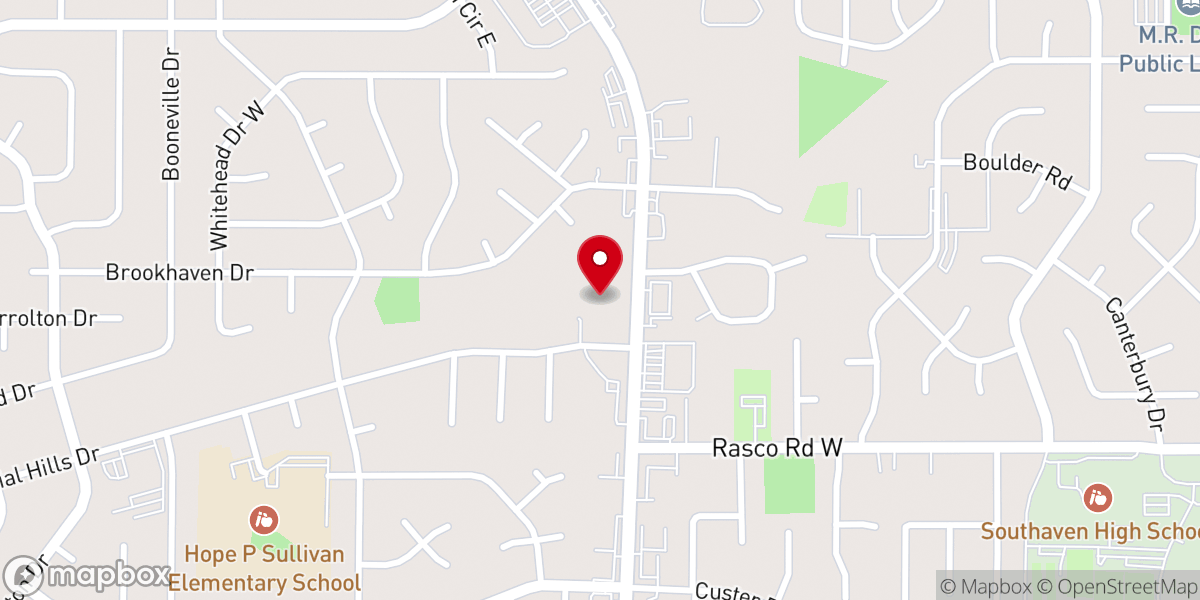 Map showing location of Harvest of Faith