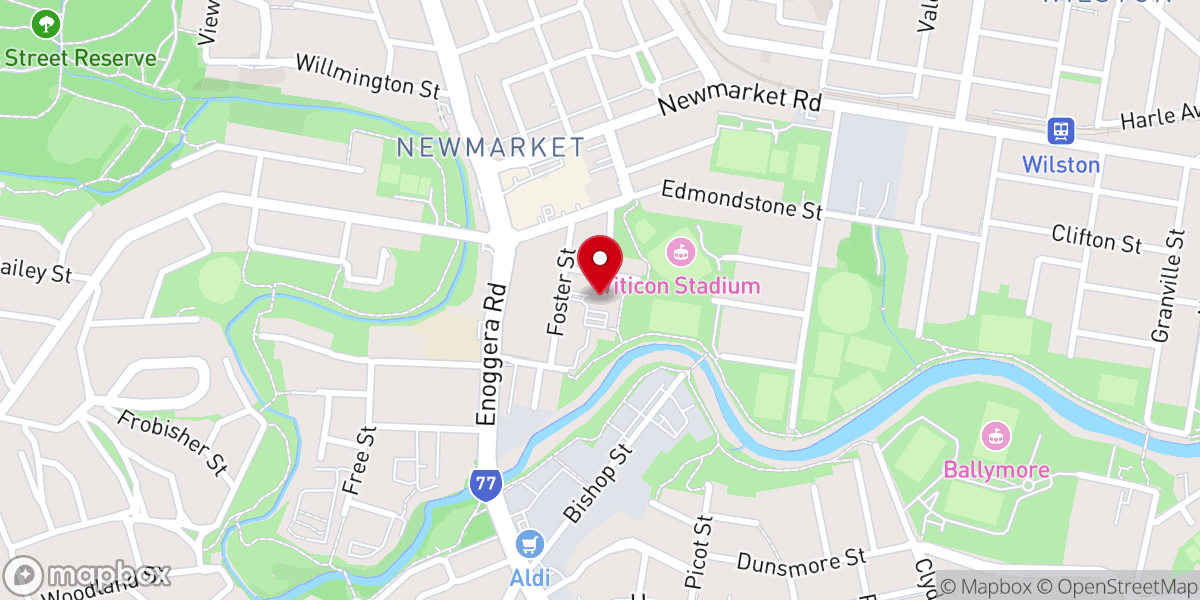 Map showing location of International City Church
