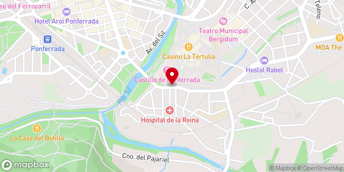 Map showing location of Iglesia de San Andrés