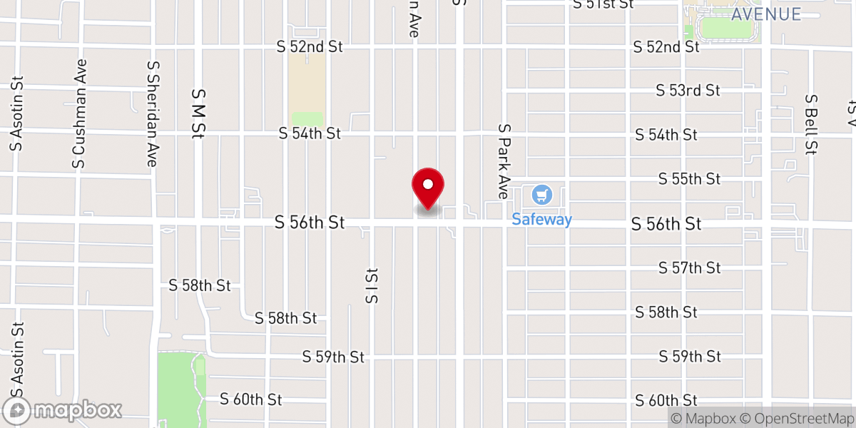 Map showing location of Greater Joy Church of God
