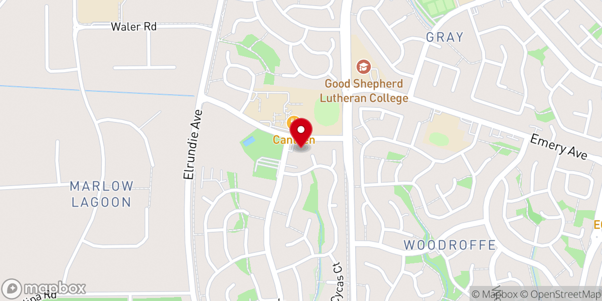 Map showing location of Palmerston Uniting Church