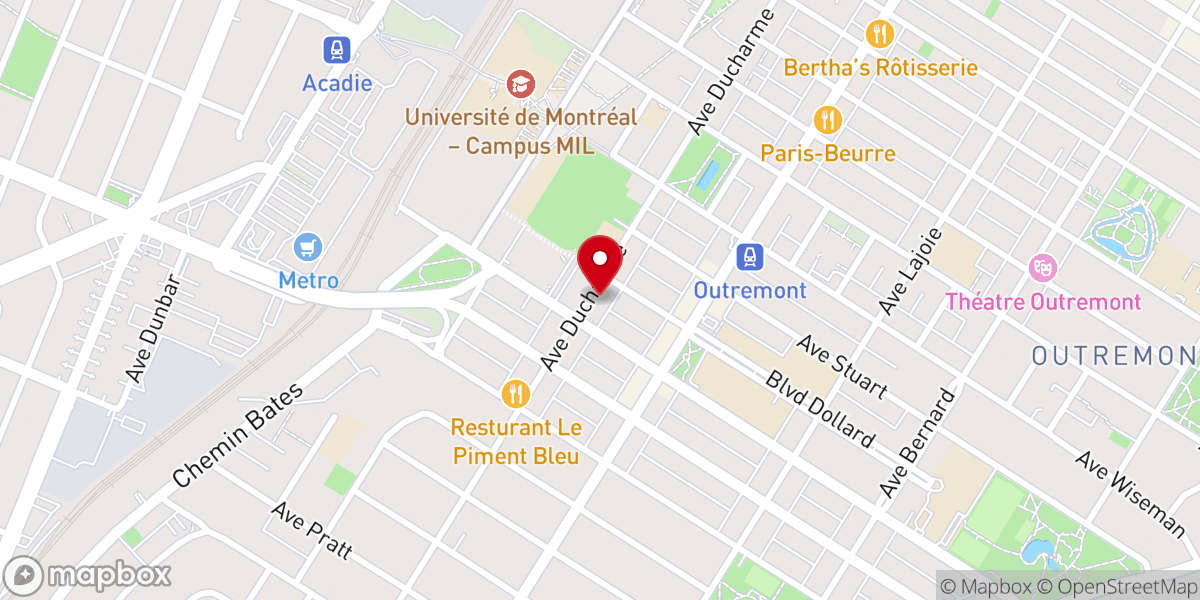 Map showing location of DAYRNA - Monastère et Paroisse Saint-Antoine le Grand - Eglise Maronite Montréal