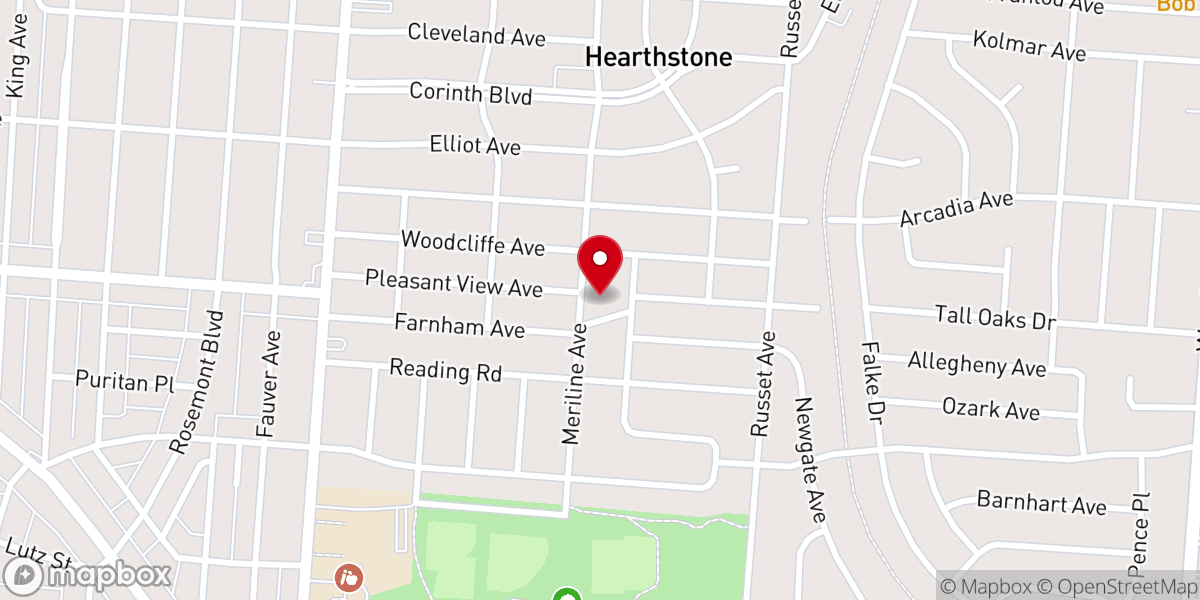 Map showing location of Bible Baptist Church