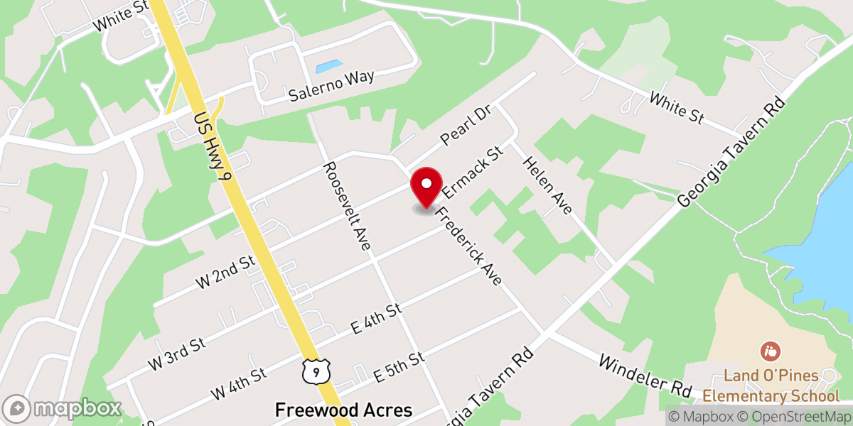 Map showing location of St. George's Church