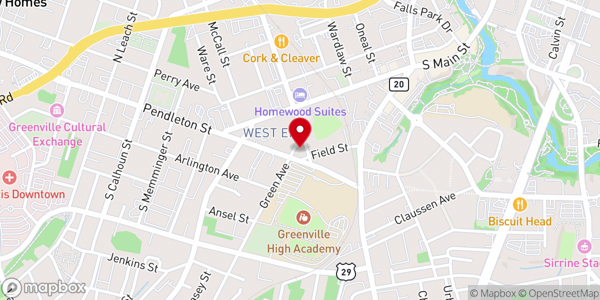 Map showing location of Allen Temple AME Church