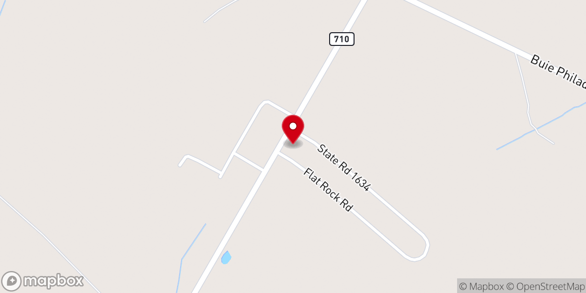 Map showing location of New Philadelphus United Methodist