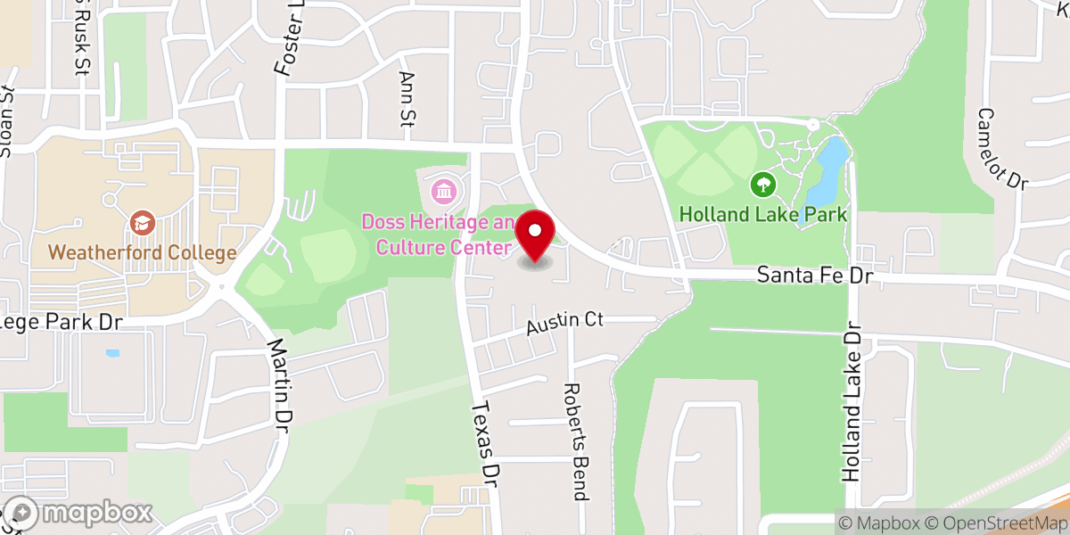 Map showing location of Santa Fe Baptist Church