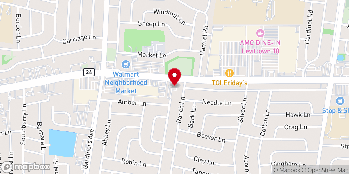 Map showing location of Good Shepherd Lutheran Church
