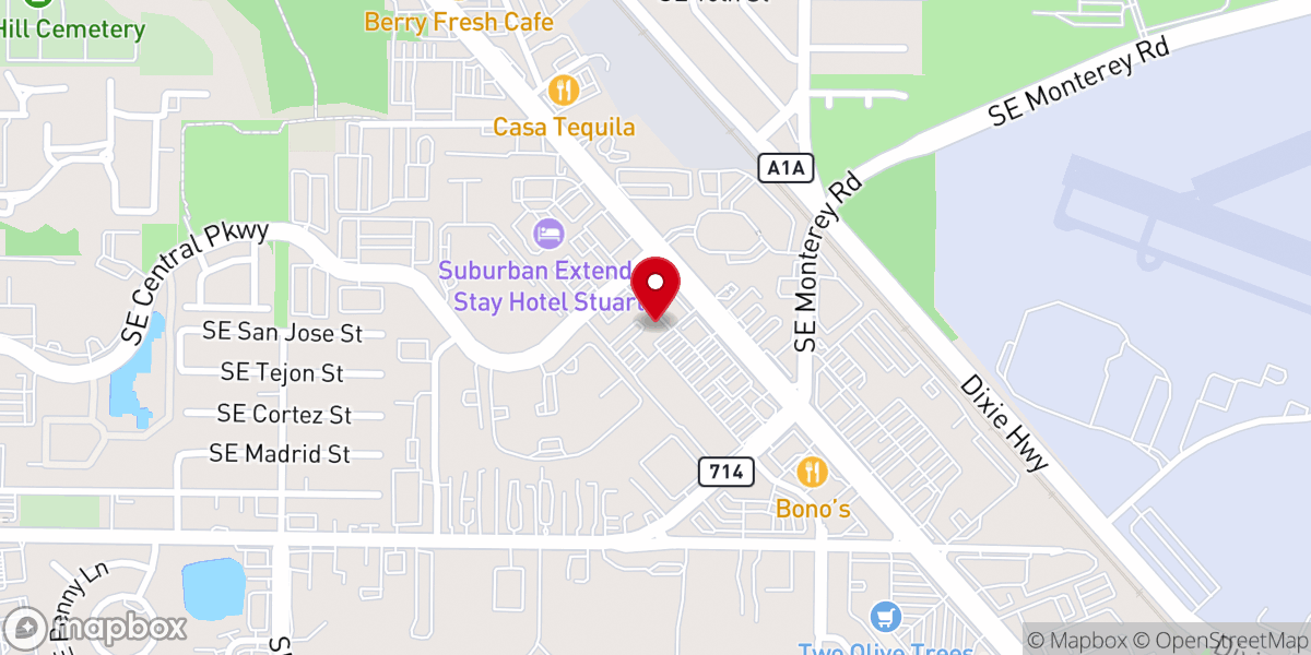 Map showing location of Of God Church