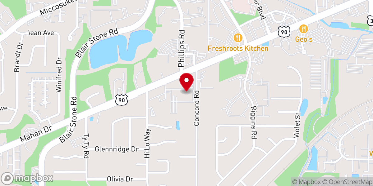 Map showing location of Immanuel Baptist Church