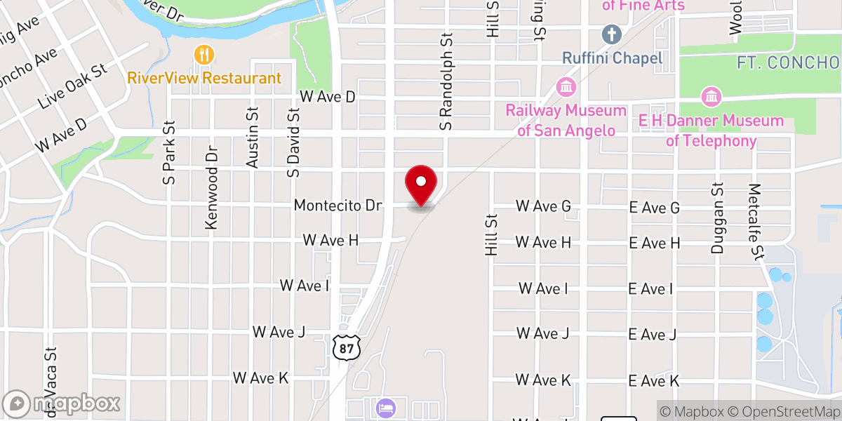 Map showing location of House of Faith