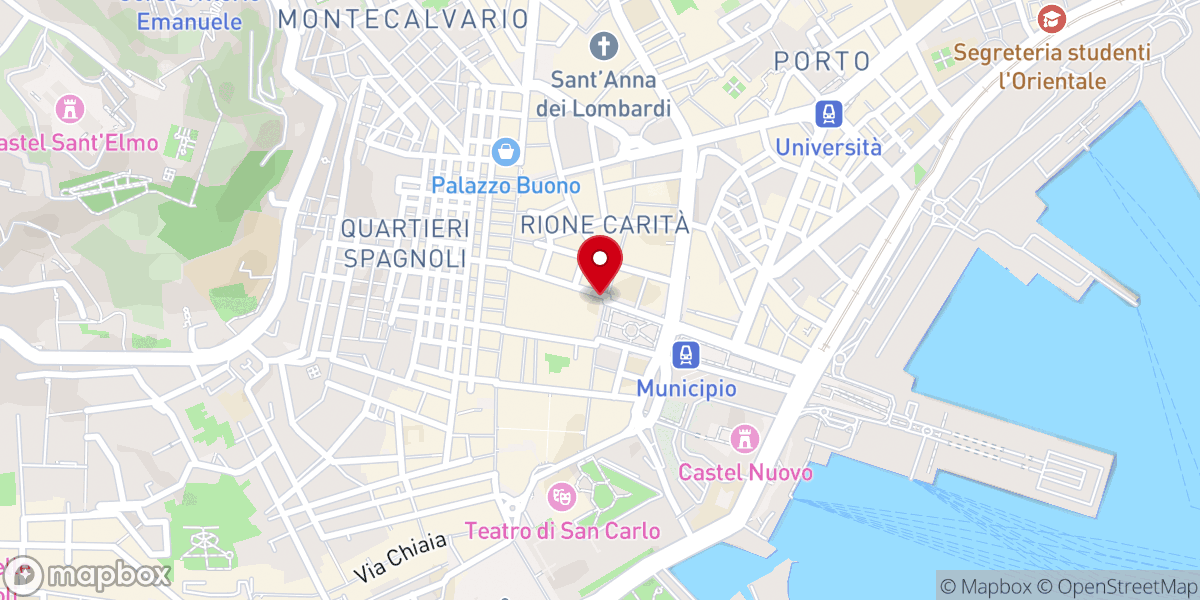 Map showing location of Basilica S. Giacomo Degli Spagnoli