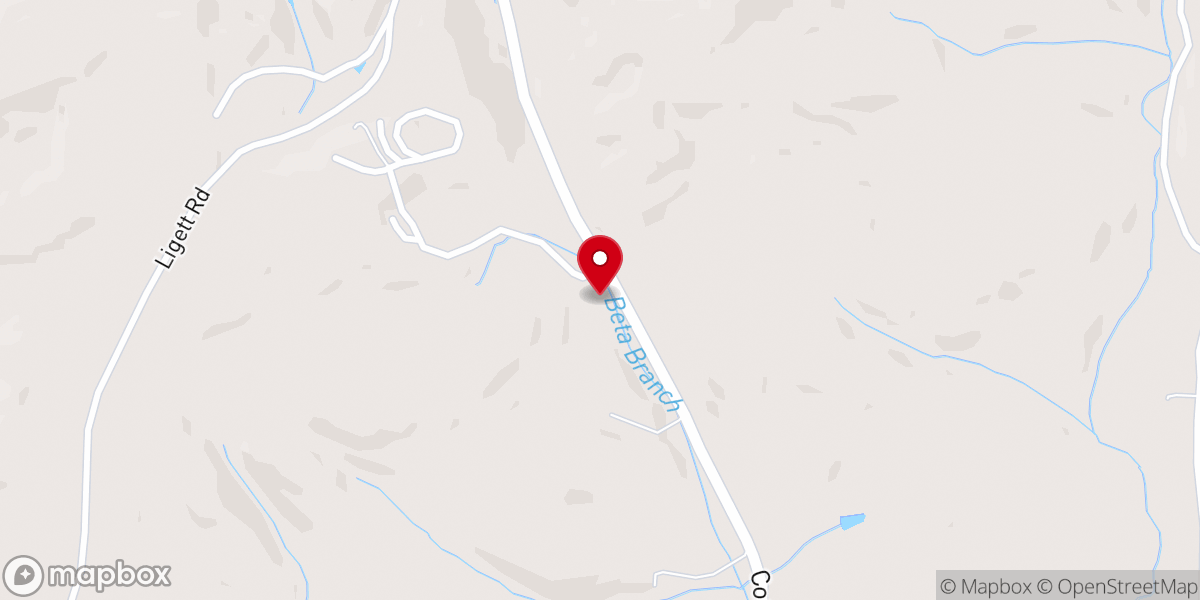 Map showing location of Cottonport Road Church of God