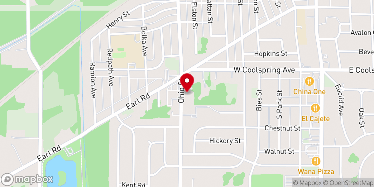 Map showing location of Michigan City Seventh-day Adventist Church