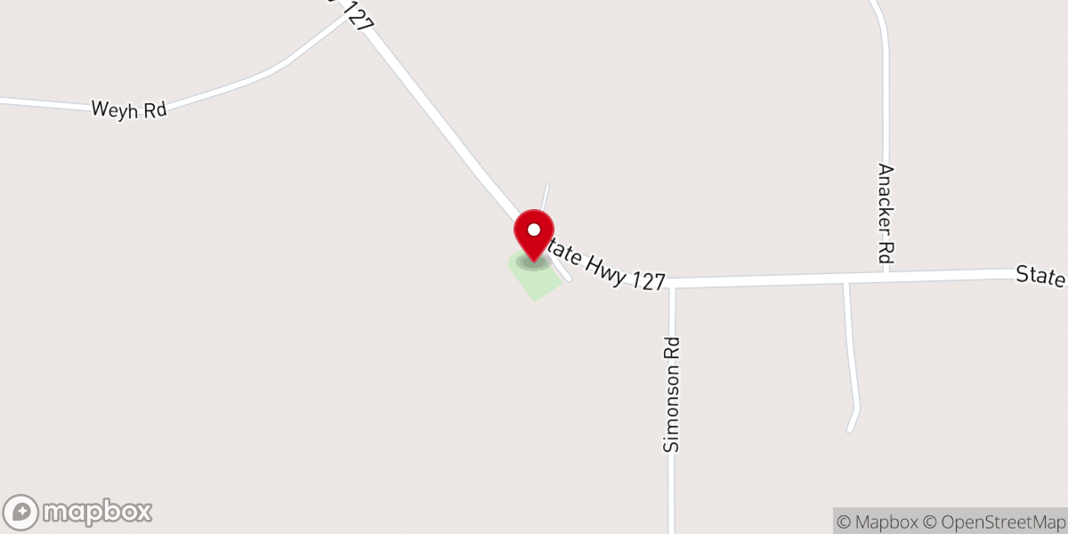 Map showing location of St Paul's Lutheran Church