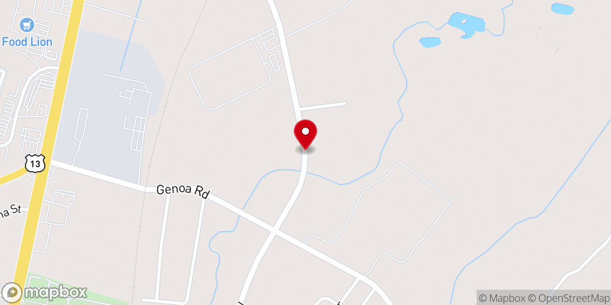 Map showing location of Deliverance Temple Revival Center