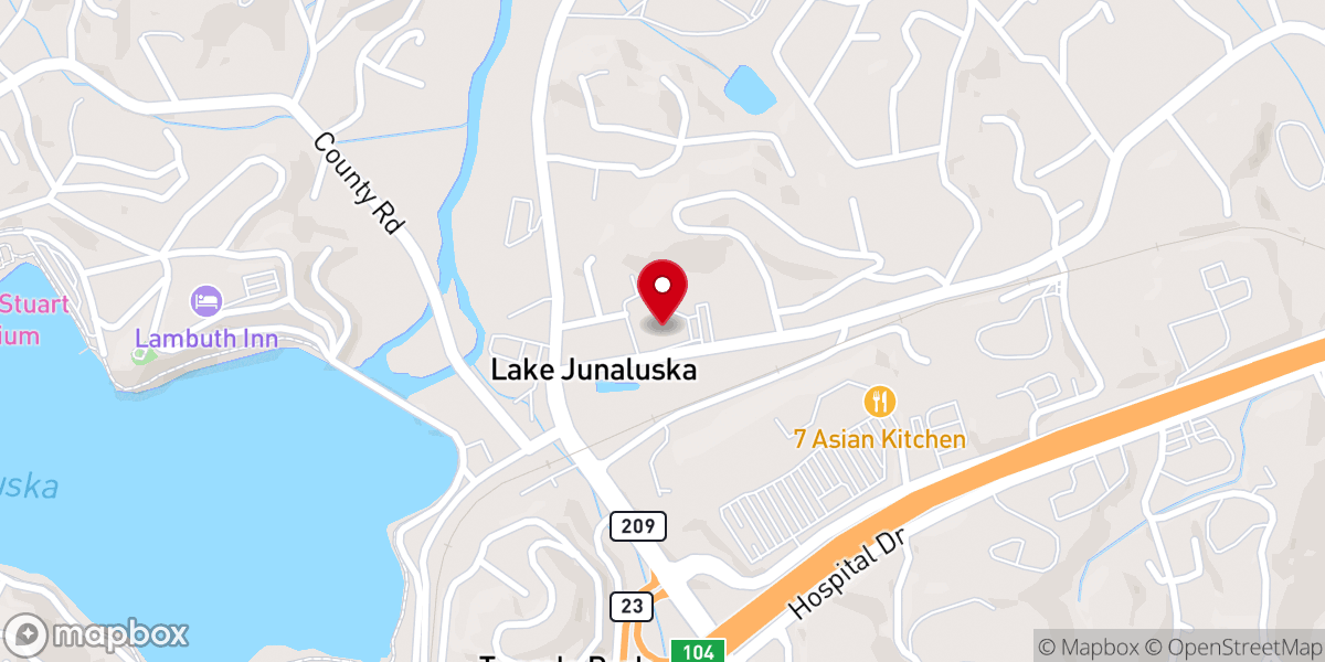 Map showing location of Long's Chapel
