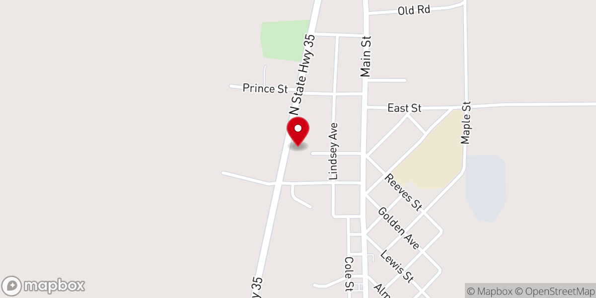 Map showing location of Emmanuel Baptist Church